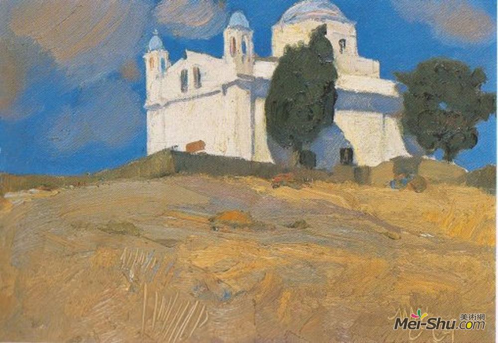 尼古拉斯·莱特阿斯(Nikolaos Lytras)高清作品《风景，蒂诺斯》