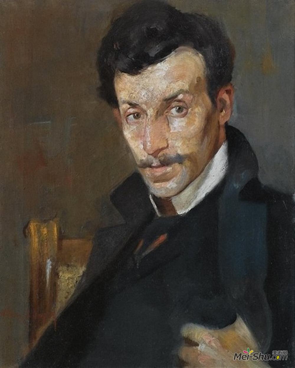尼古拉斯·莱特阿斯(Nikolaos Lytras)高清作品《画家画像》