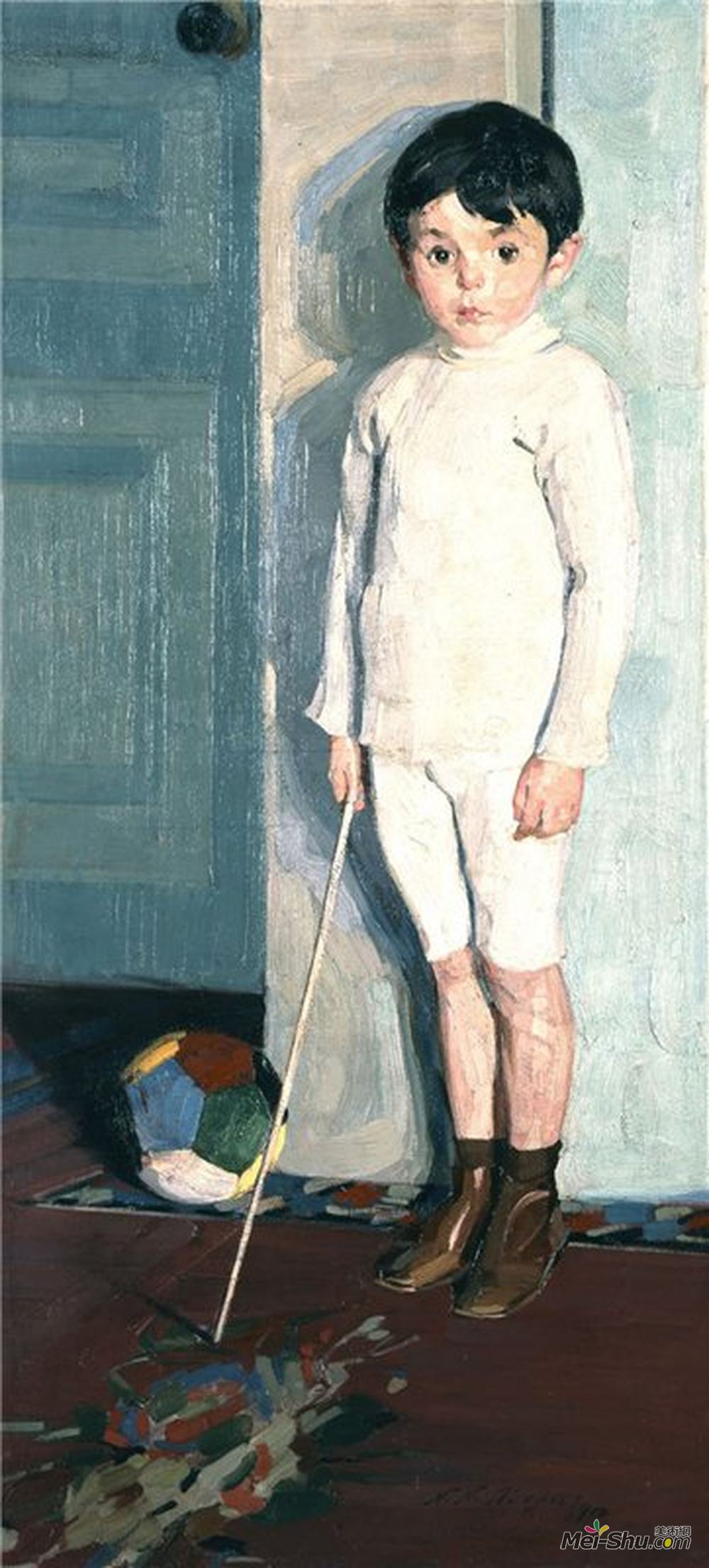 尼古拉斯·莱特阿斯(Nikolaos Lytras)高清作品《Portrait of young K.M》