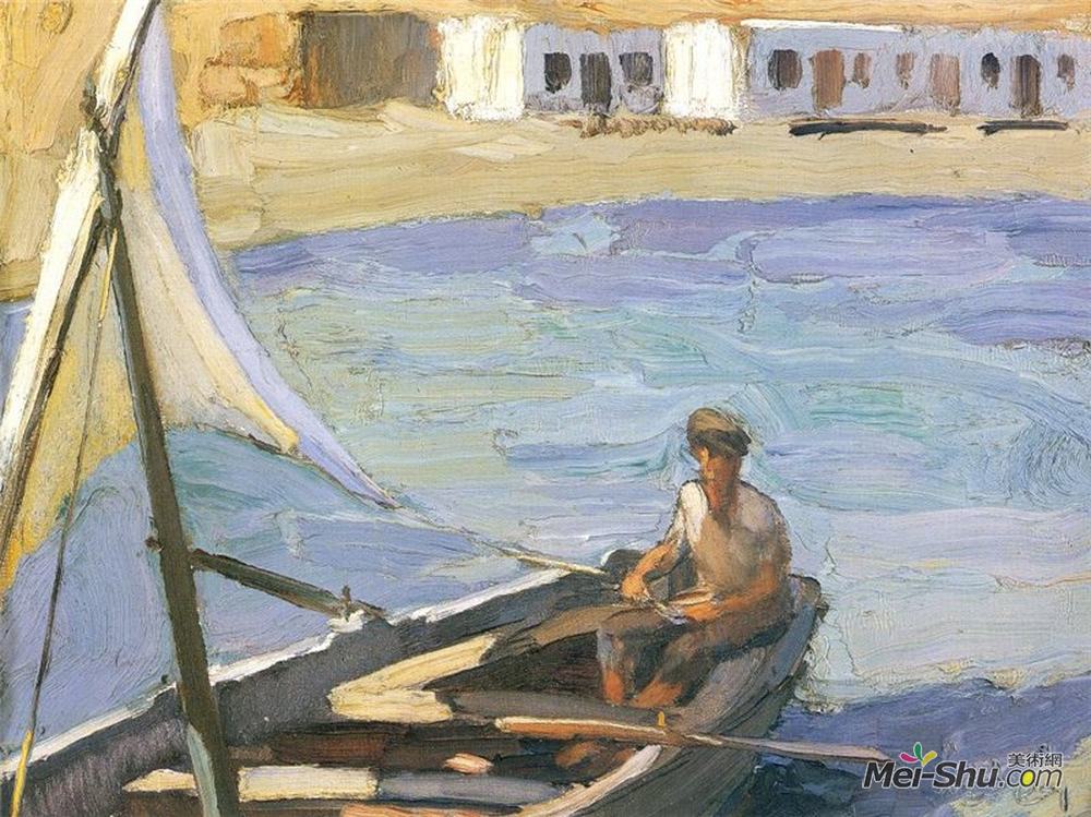 尼古拉斯·莱特阿斯(Nikolaos Lytras)高清作品《帆船（潘诺莫斯，蒂诺斯）》