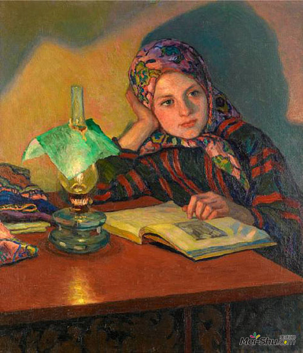尼古拉·博格丹诺夫·贝尔斯基(Nikolay Bogdanov-Belsky)高清作品《灵感》