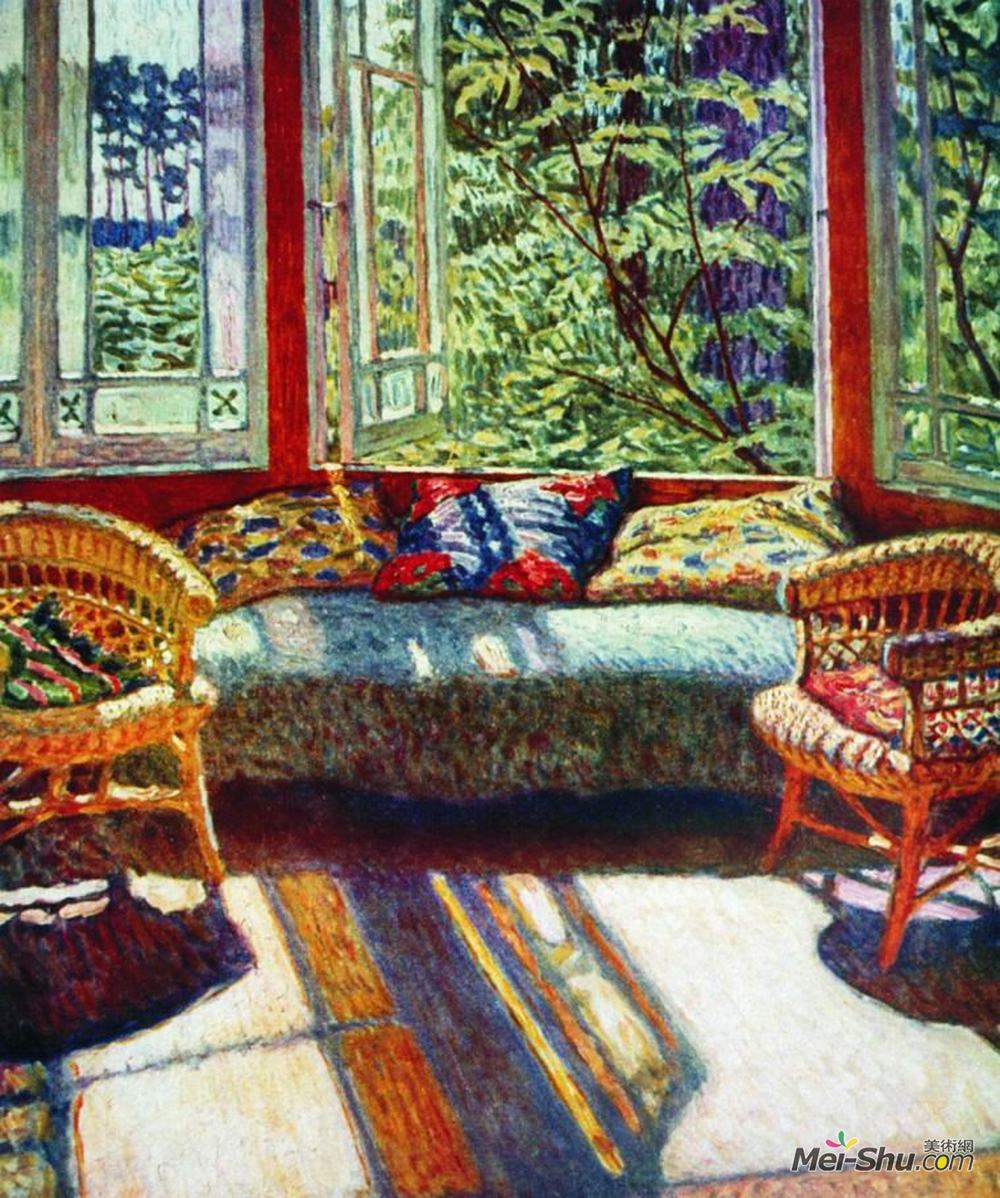 尼古拉·博格丹诺夫·贝尔斯基(Nikolay Bogdanov-Belsky)高清作品《阳光明媚的早晨》