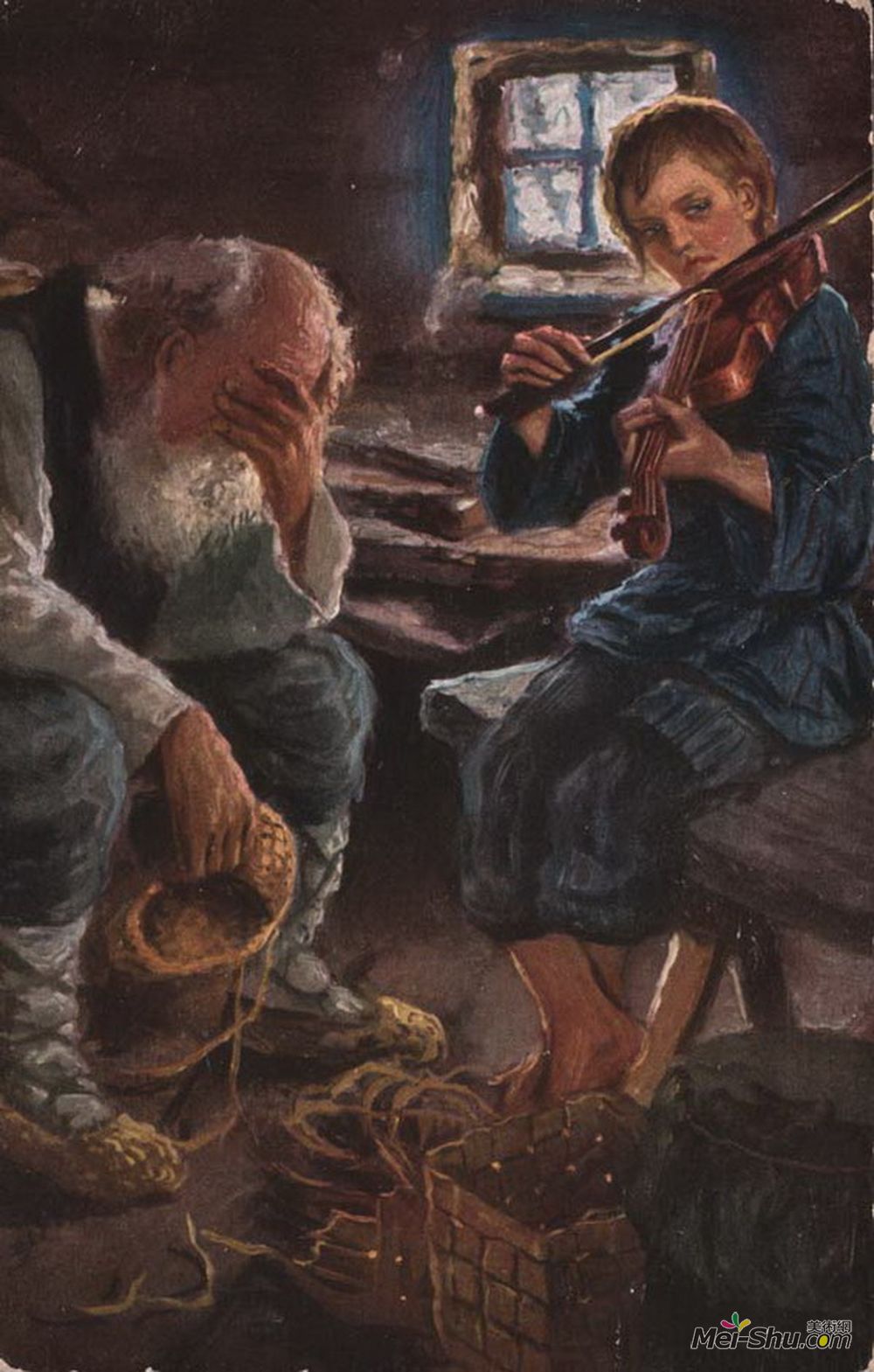 尼古拉·博格丹诺夫·贝尔斯基(Nikolay Bogdanov-Belsky)高清作品《塔兰特》