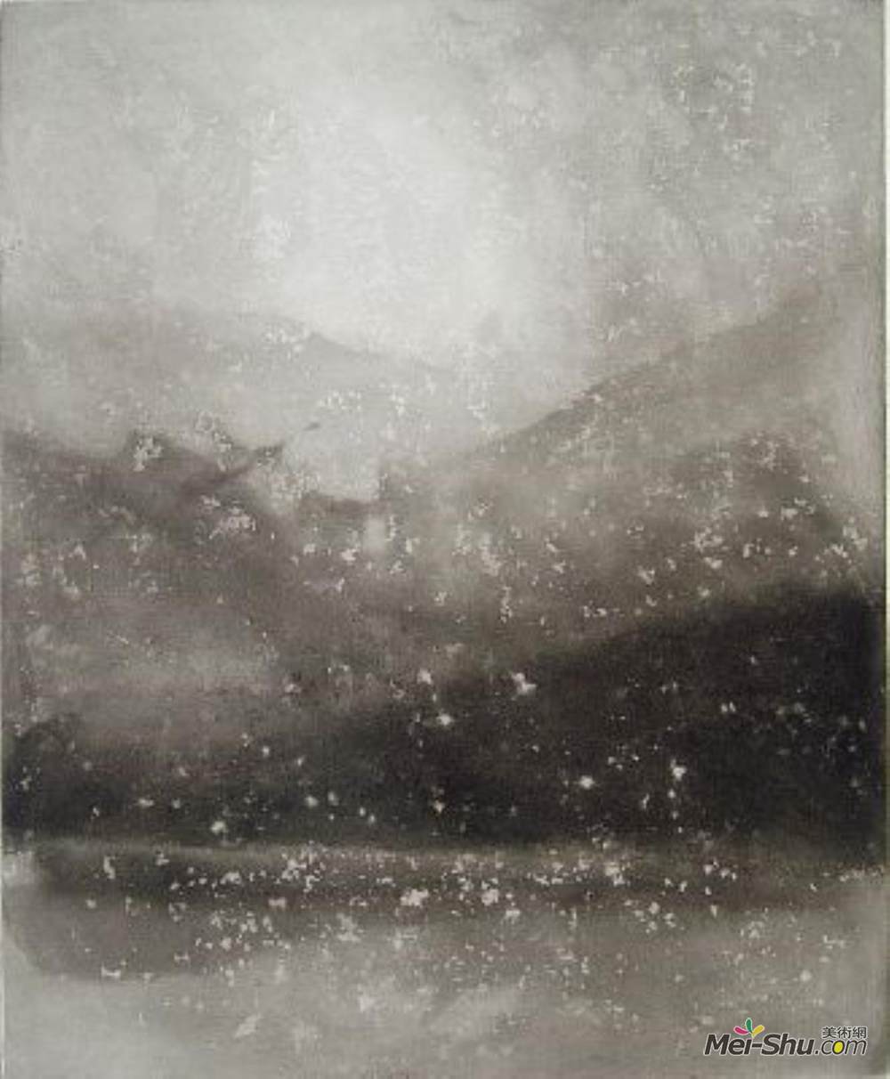 诺曼·阿克罗伊德(Norman Ackroyd)高清作品《傍晚的雪》