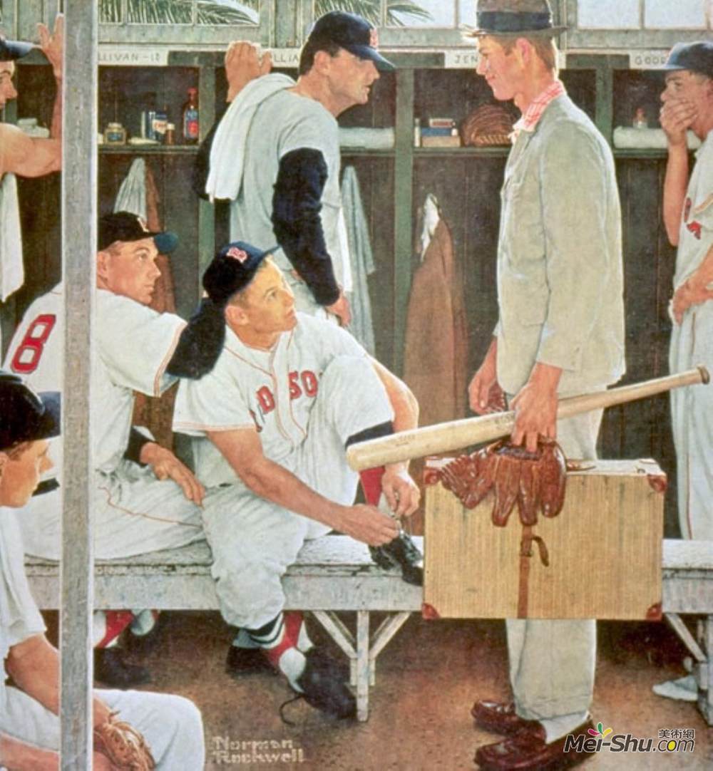 诺曼·洛克威尔(Norman Rockwell)高清作品《新玩家》