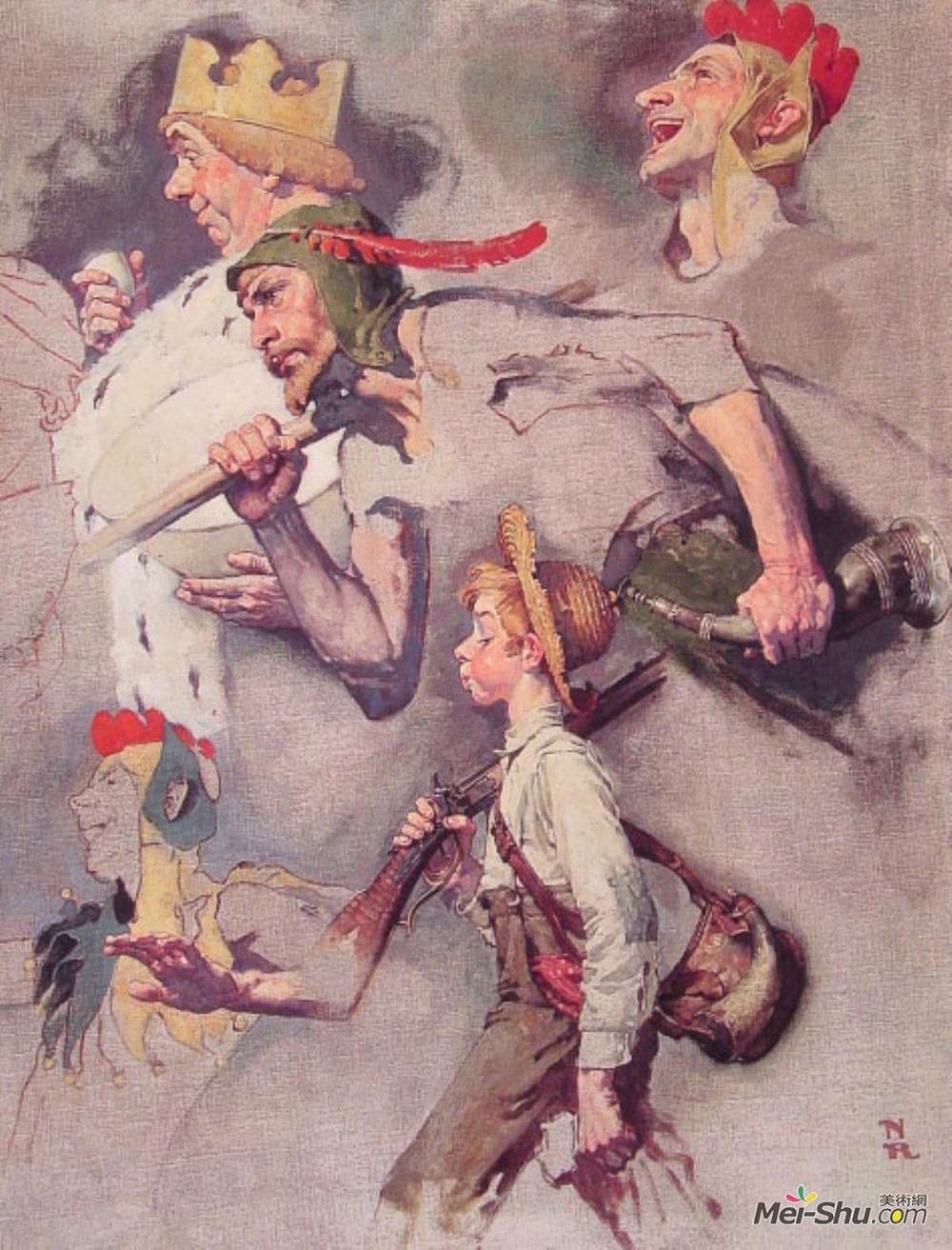 诺曼·洛克威尔(Norman Rockwell)高清作品《魅惑之地》