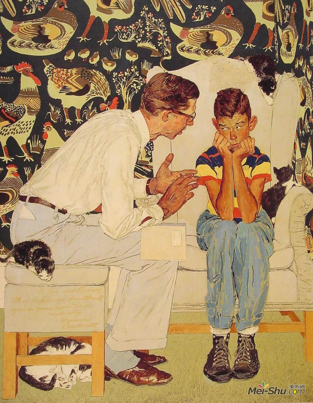 诺曼·洛克威尔(Norman Rockwell)高清作品《生活的事实》