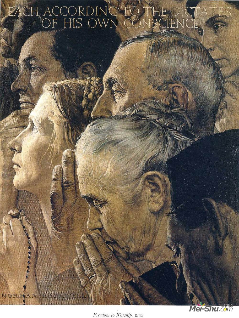 诺曼·洛克威尔(Norman Rockwell)高清作品《信仰自由》