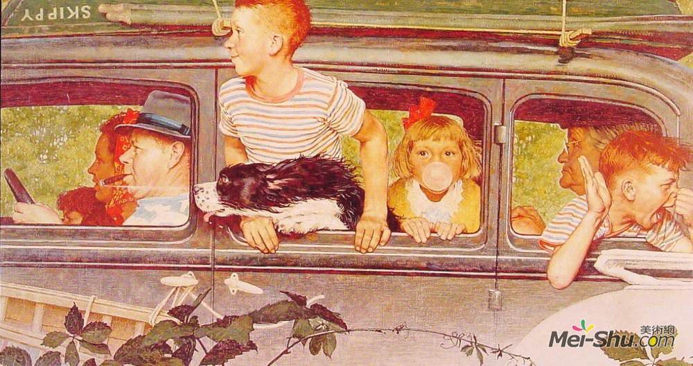 诺曼·洛克威尔(Norman Rockwell)高清作品《来来往往》