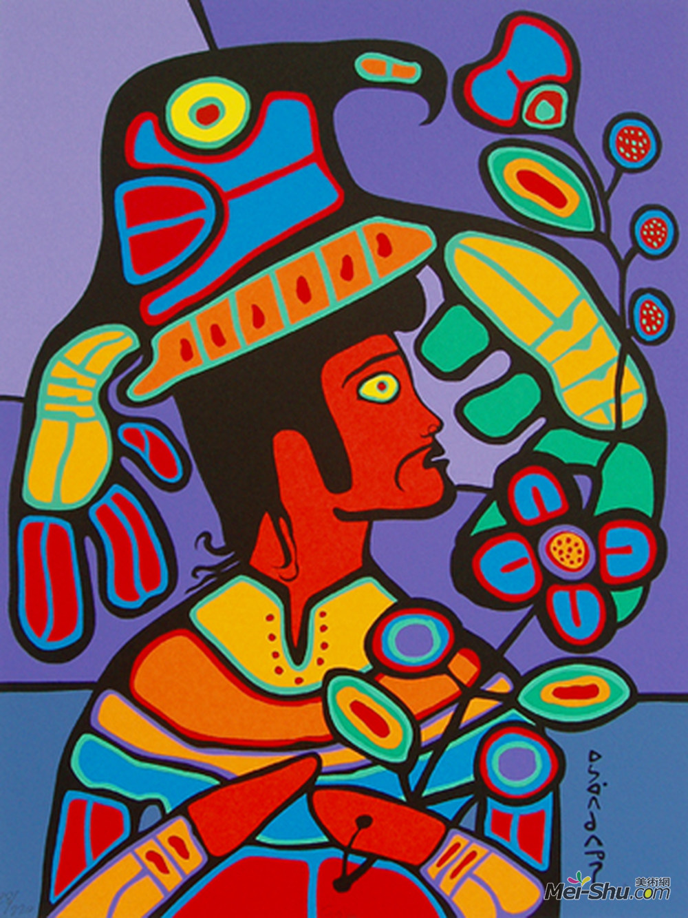 诺娃尔·墨里塞奥(Norval Morrisseau)高清作品《加布》