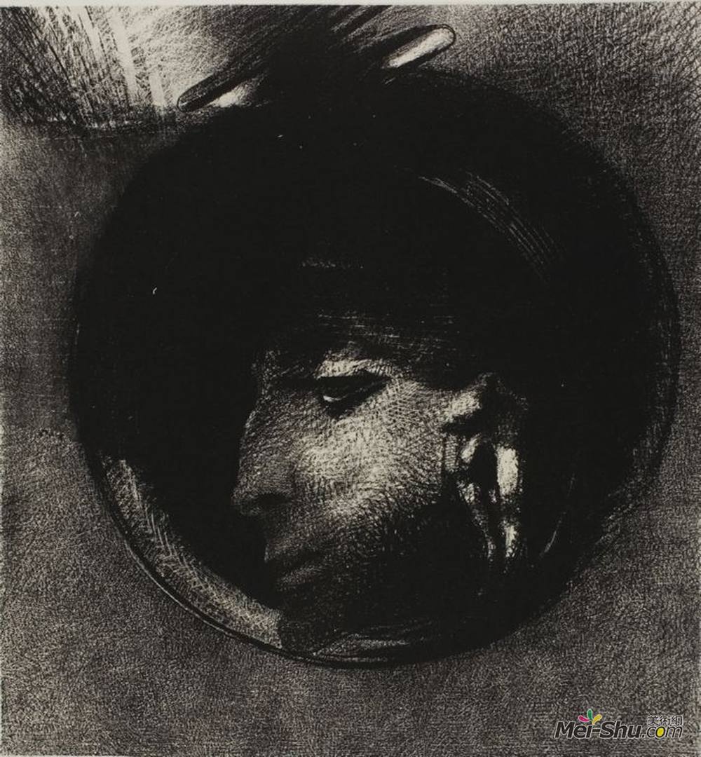 奥迪隆·雷东(Odilon Redon)高清作品《耳廓细胞》