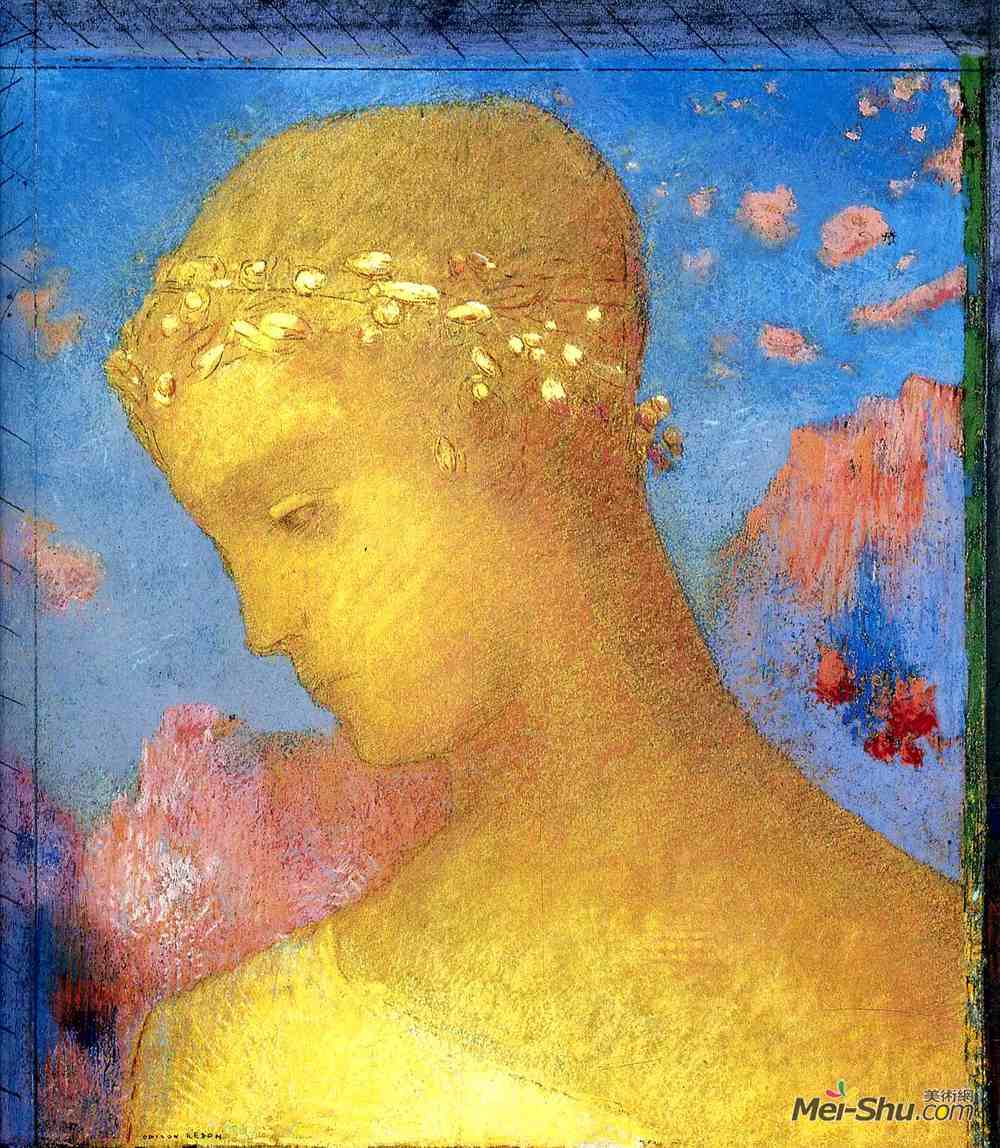 奥迪隆·雷东(Odilon Redon)高清作品《比阿特丽丝》