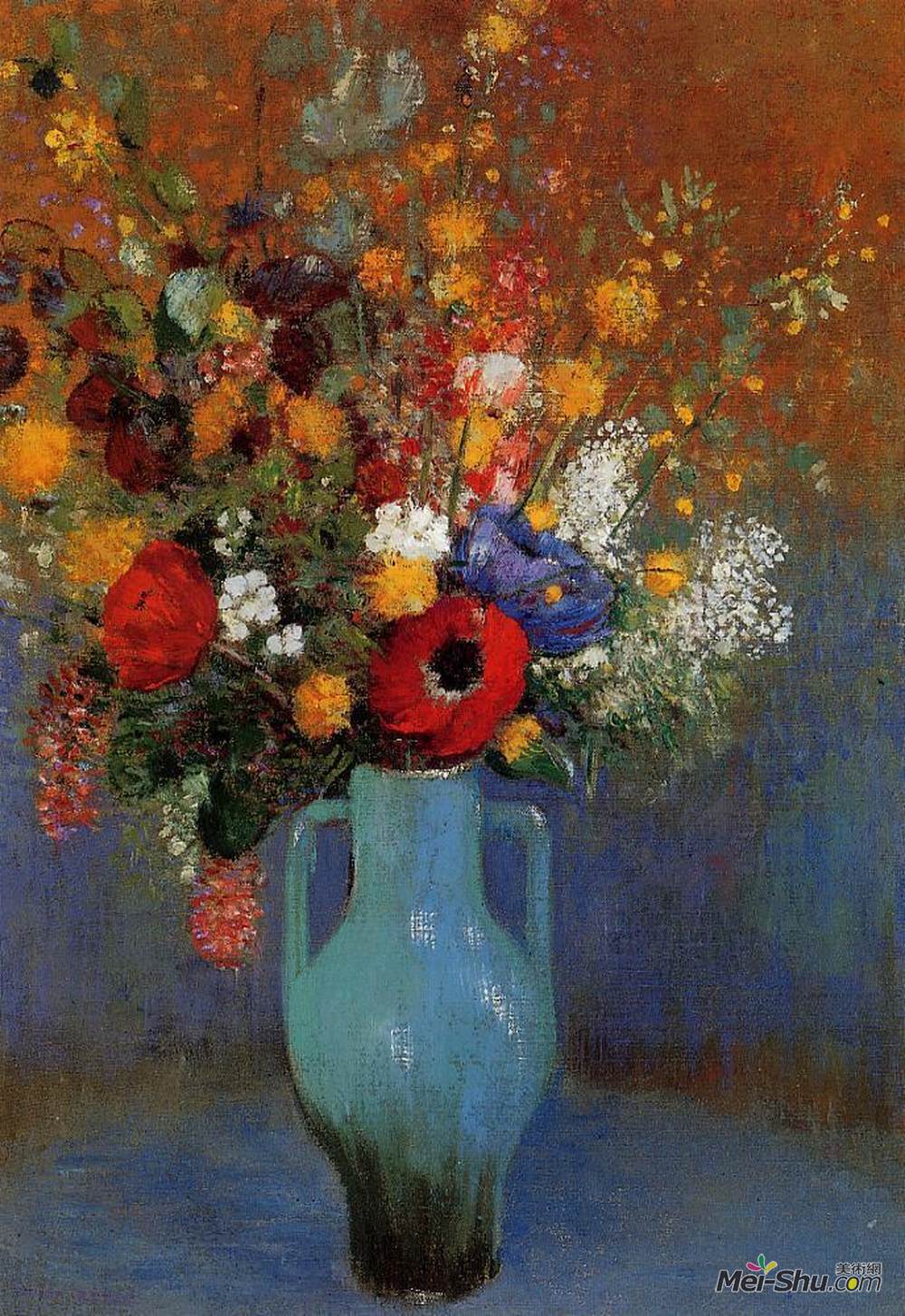 奥迪隆·雷东(Odilon Redon)高清作品《野花束》