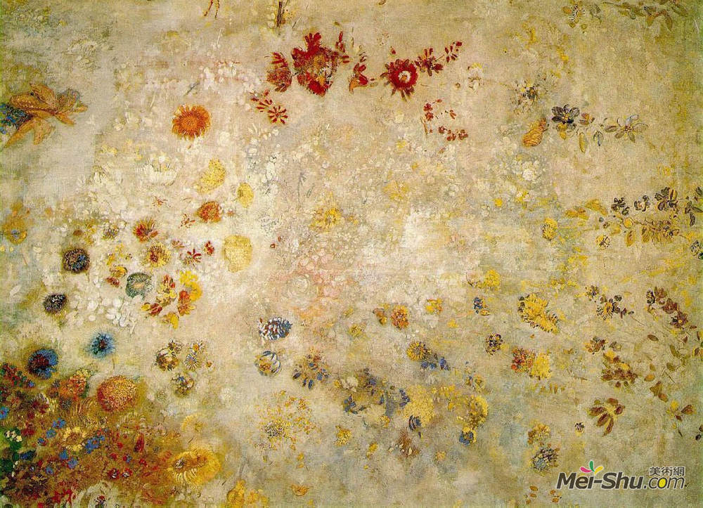 奥迪隆·雷东(Odilon Redon)高清作品《装饰板》