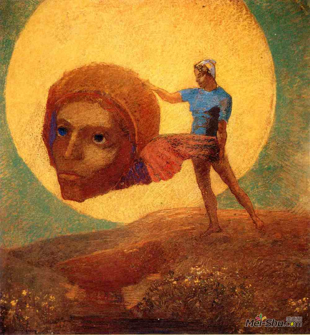 奥迪隆·雷东(Odilon Redon)高清作品《图形》