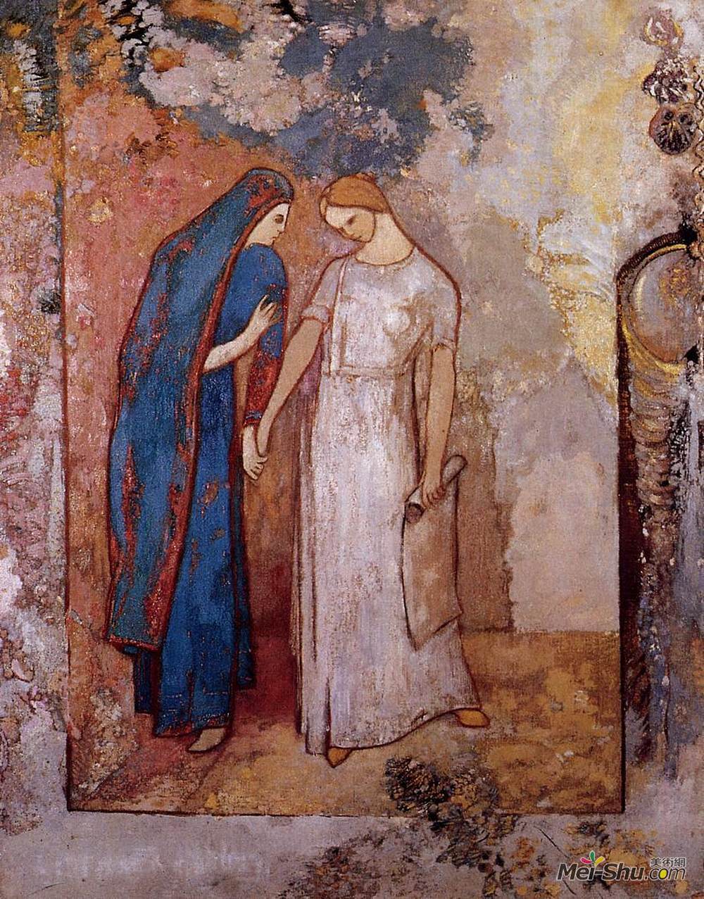 奥迪隆·雷东(Odilon Redon)高清作品《启蒙学习》