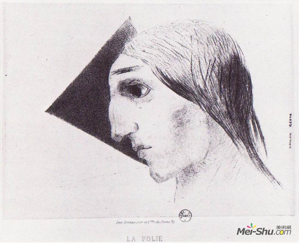 奥迪隆·雷东(Odilon Redon)高清作品《疯狂》