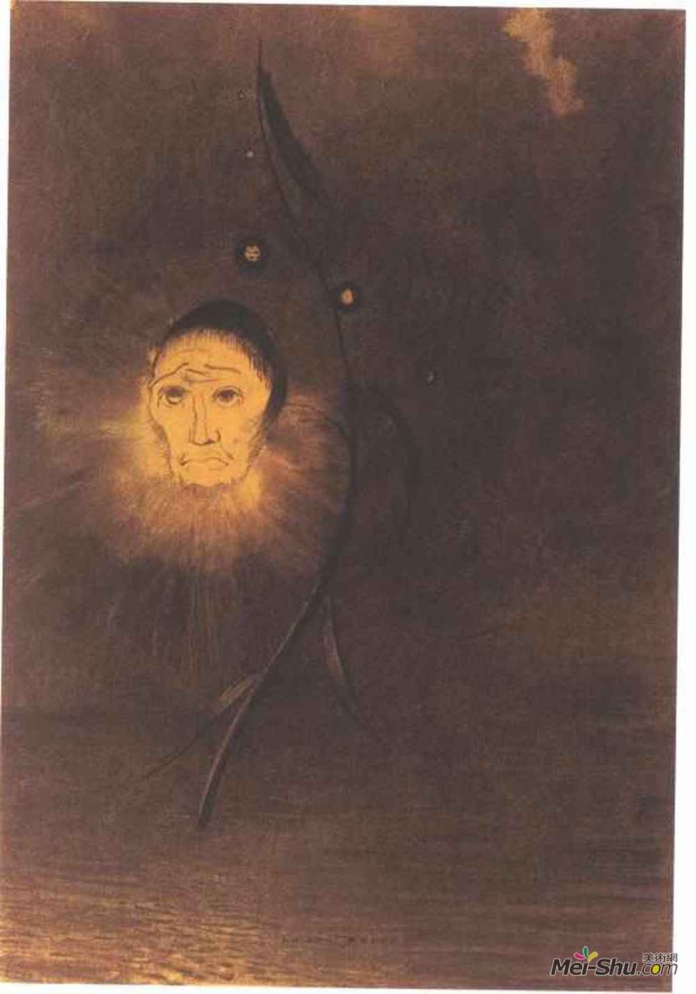 奥迪隆·雷东(Odilon Redon)高清作品《沼泽花》