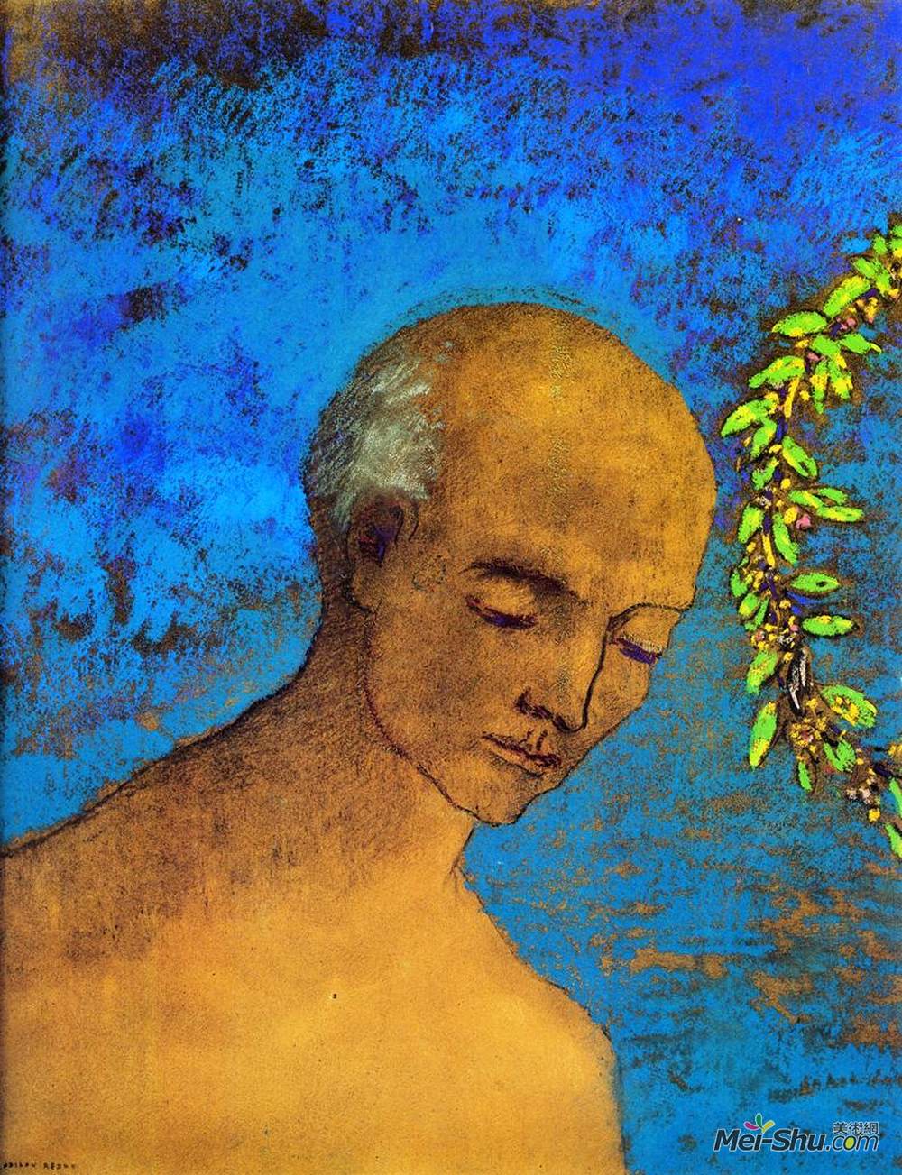 奥迪隆·雷东(Odilon Redon)高清作品《王冠》
