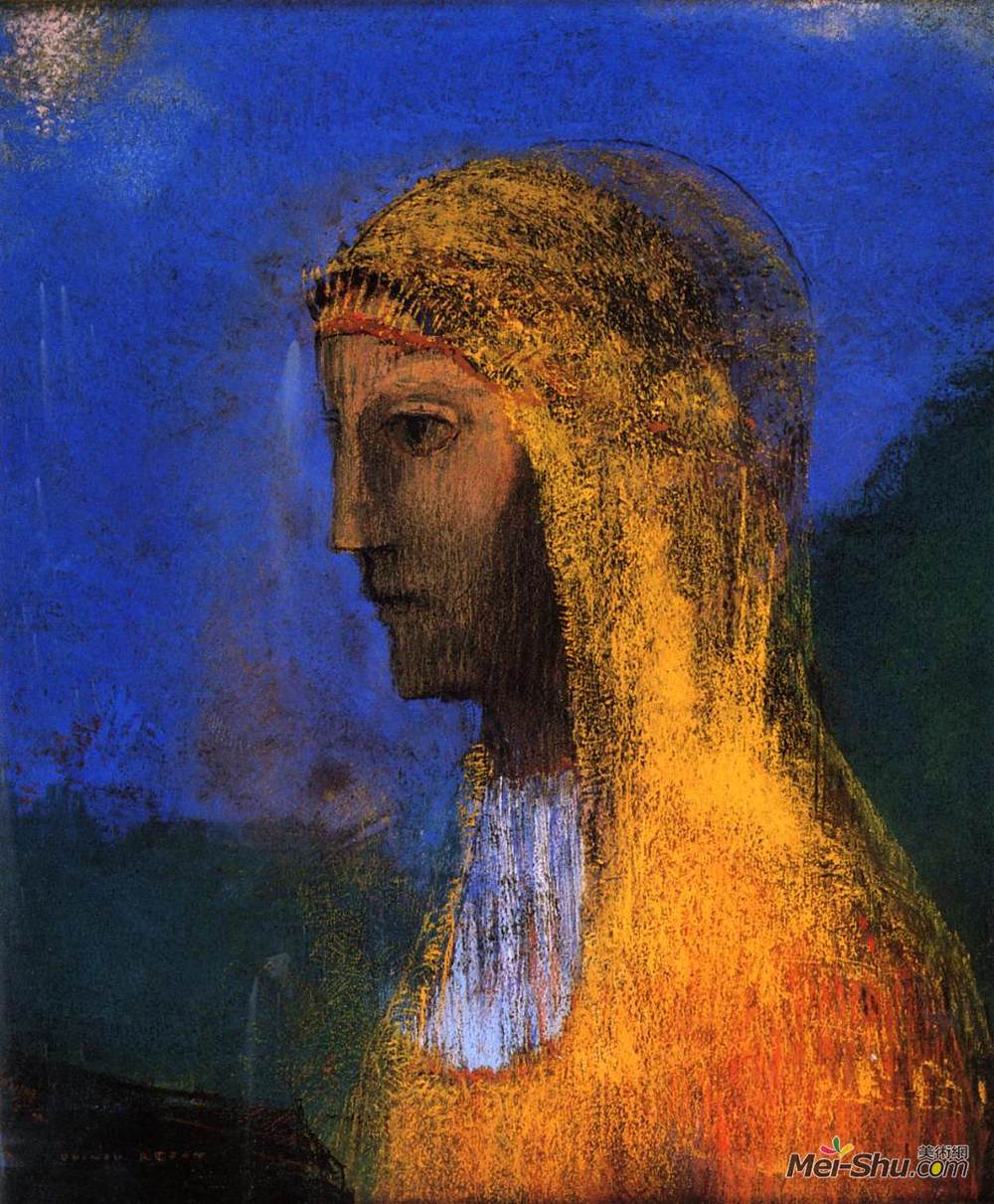 奥迪隆·雷东(Odilon Redon)高清作品《女德鲁伊》