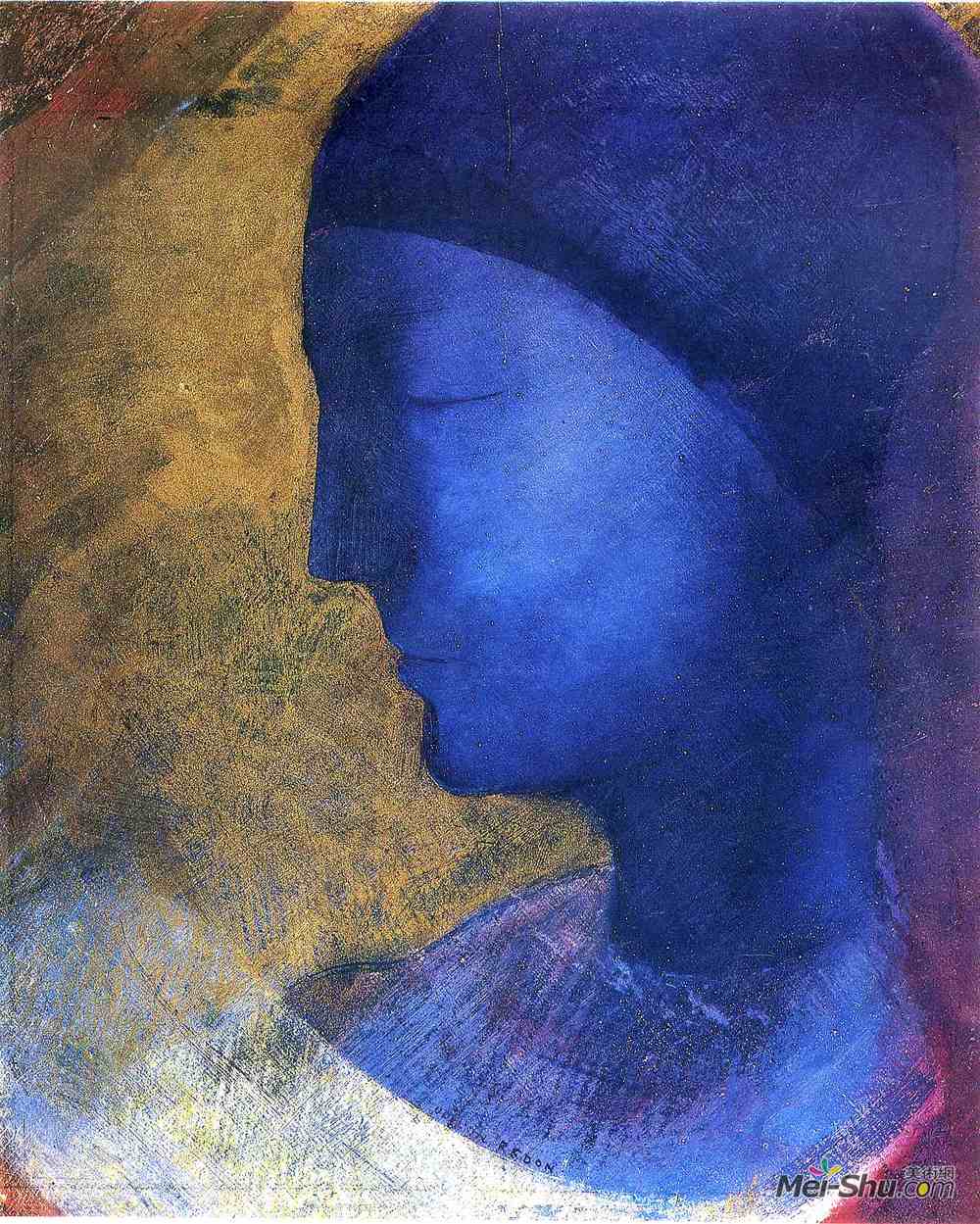 奥迪隆·雷东(Odilon Redon)高清作品《金细胞》