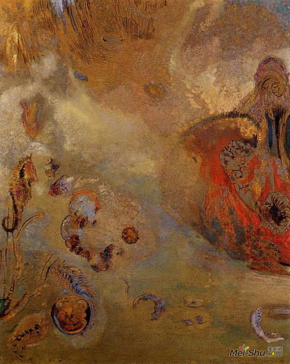 奥迪隆·雷东(Odilon Redon)高清作品《水下视觉》