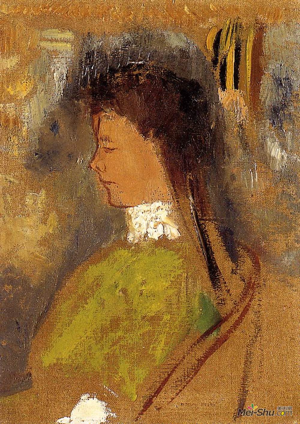 奥迪隆·雷东(Odilon Redon)高清作品《维奥莱特海曼》