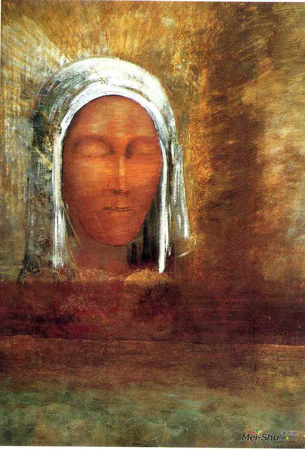 奥迪隆·雷东(Odilon Redon)高清作品《黎明处女》