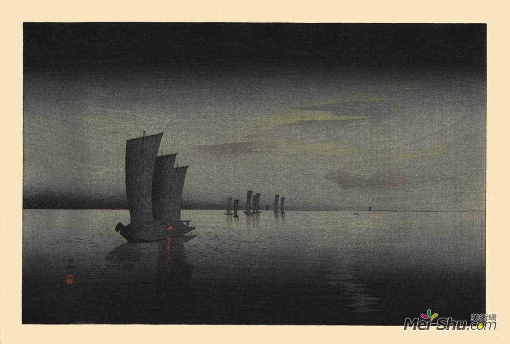 小原古邨(Ohara Koson)高清作品《暮光》