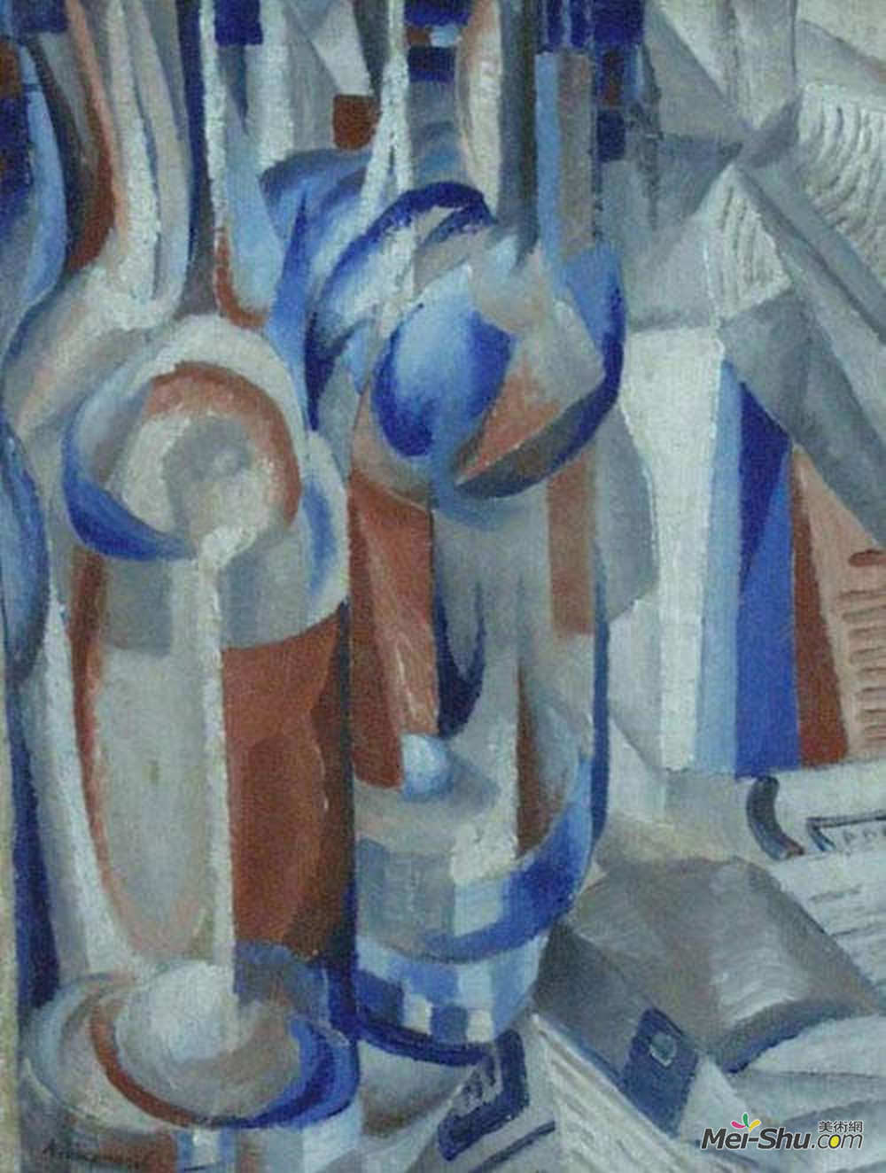博格马佐夫(Oleksandr Bogomazov)高清作品《静物。瓶。》