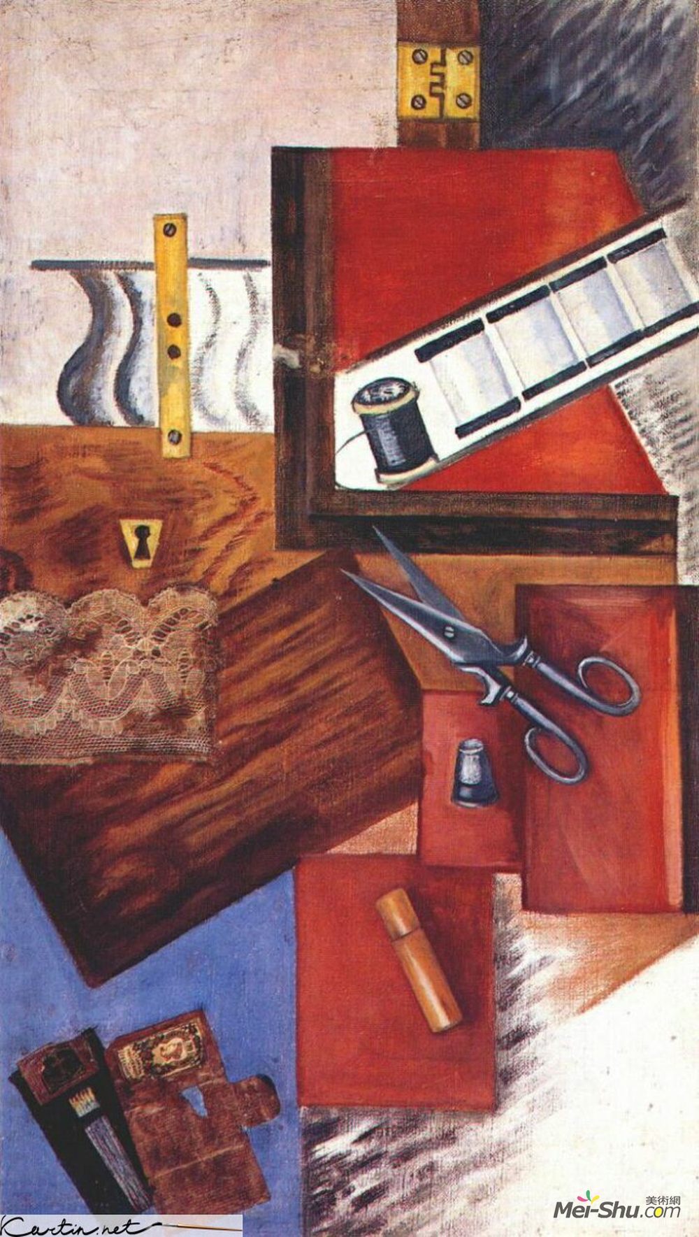 奥尔加·罗赞诺娃(Olga Rozanova)高清作品《工作箱》