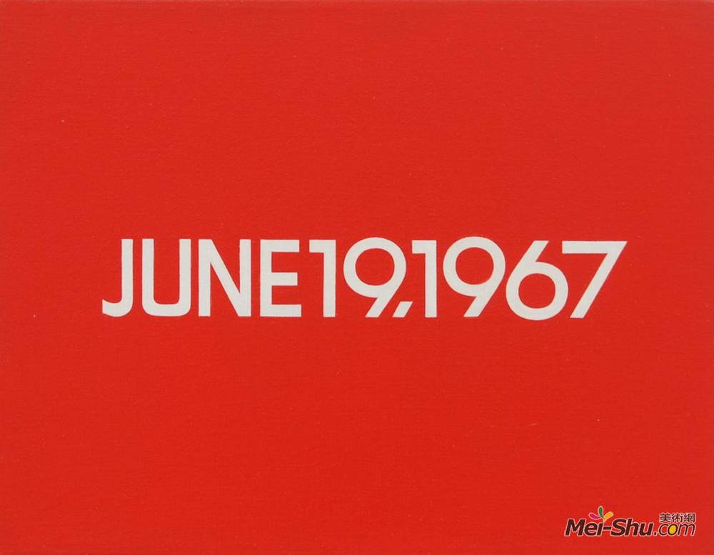 河原温(On Kawara)高清作品《1967年6月19日（自今日系列，第108号）》