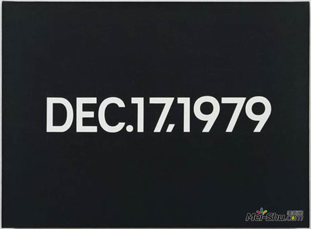 河原温(On Kawara)高清作品《1979年12月17日（从今天系列，星期一）》