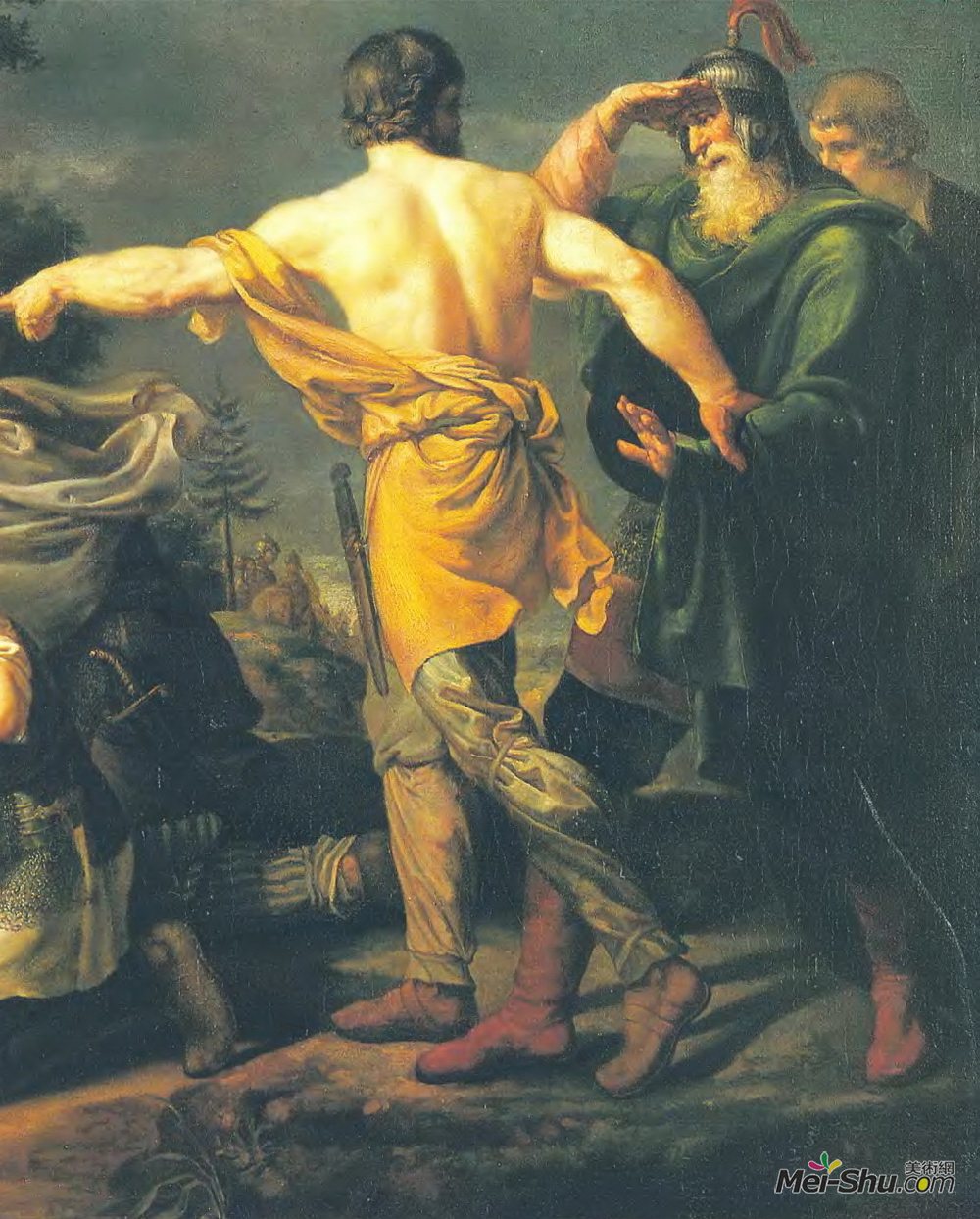 吉普林斯基(Orest Kiprensky)高清作品《Dmitry Donskoy after the Battle of Kulikovo (detail)》