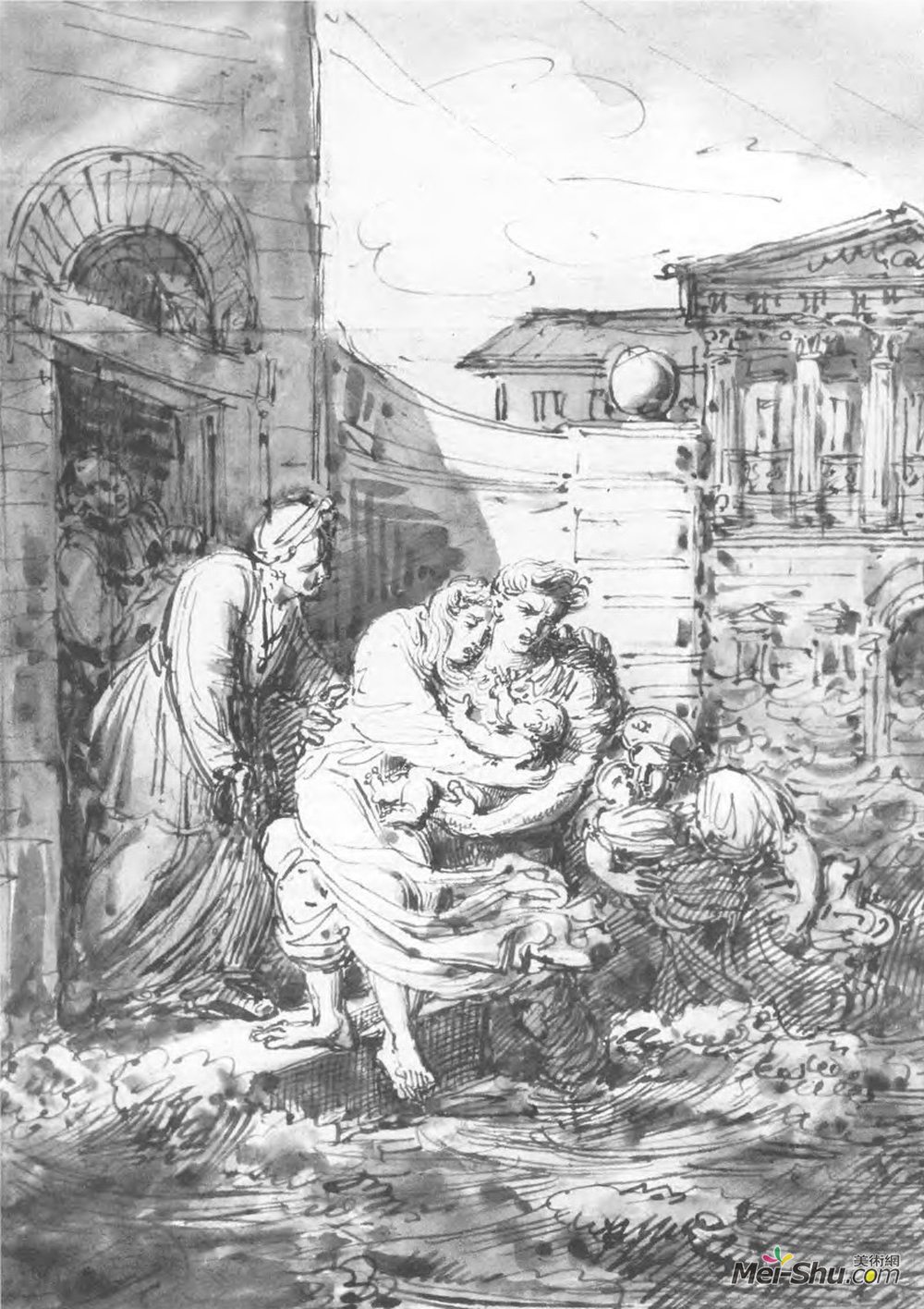 吉普林斯基(Orest Kiprensky)高清作品《圣彼得堡洪水》