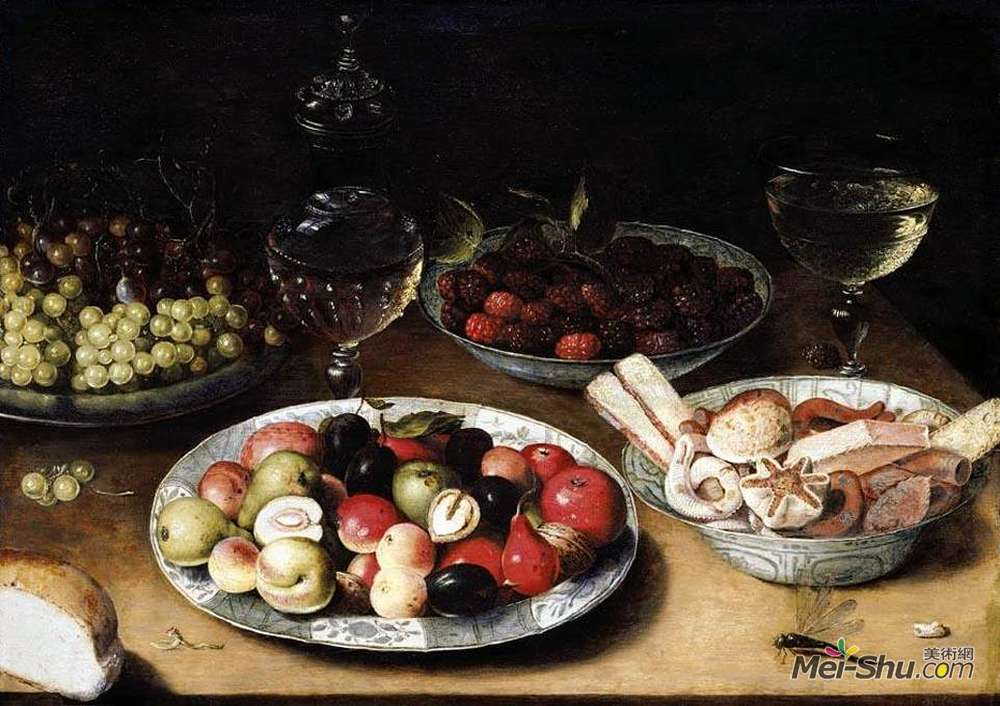 奥夏斯.贝尔(Osias Beert)高清作品《水果静物》