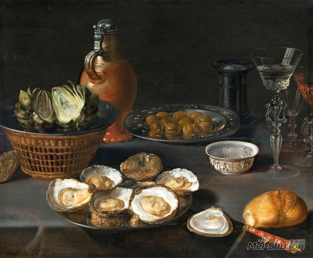 奥夏斯.贝尔(Osias Beert)高清作品《洋蓟静物》