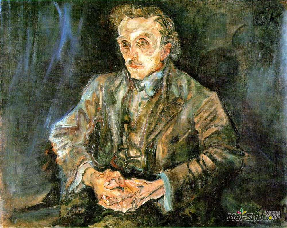 奥斯卡·科柯施卡(oskar kokoschka)高清作品《阿道夫卢斯》