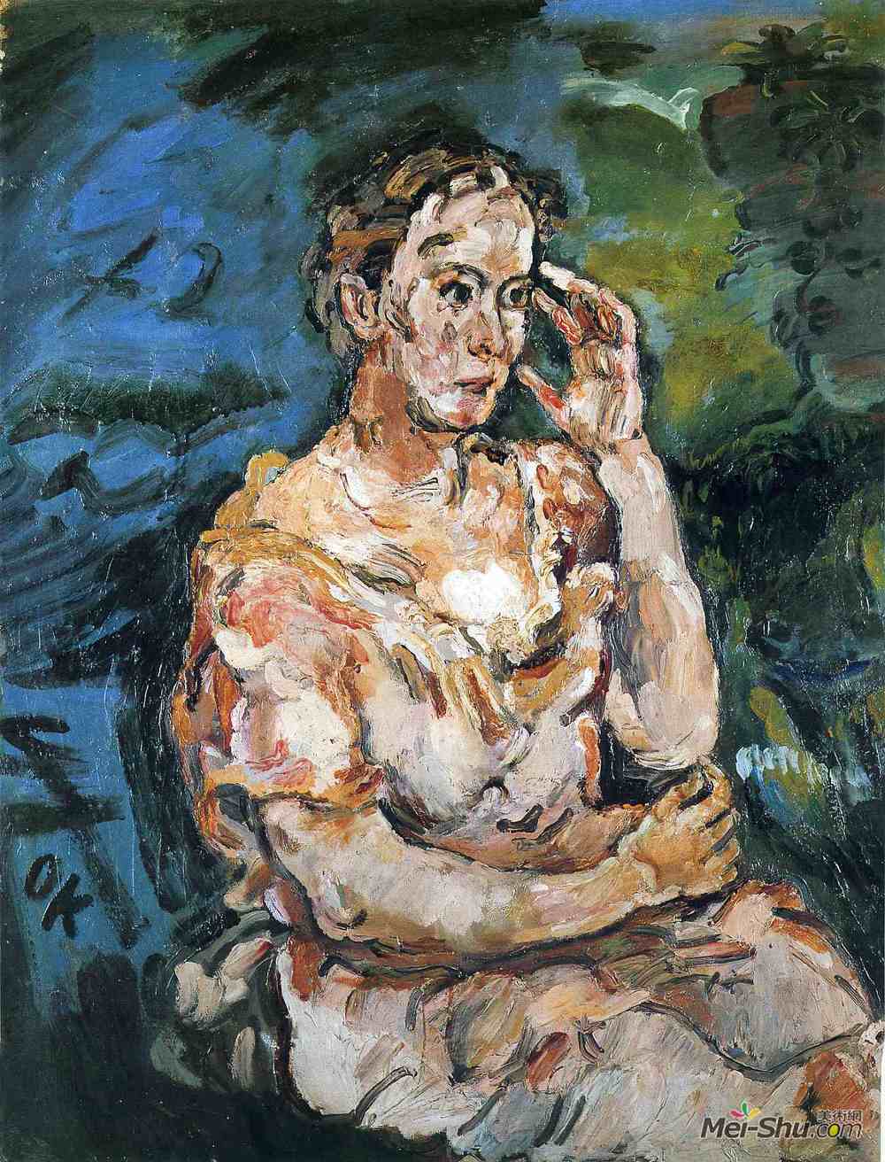 奥斯卡·科柯施卡(Oskar Kokoschka)高清作品《Princess Mechtilde Lichnowsky》