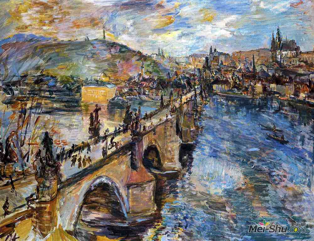 奥斯卡·科柯施卡(Oskar Kokoschka)高清作品《查理大桥》