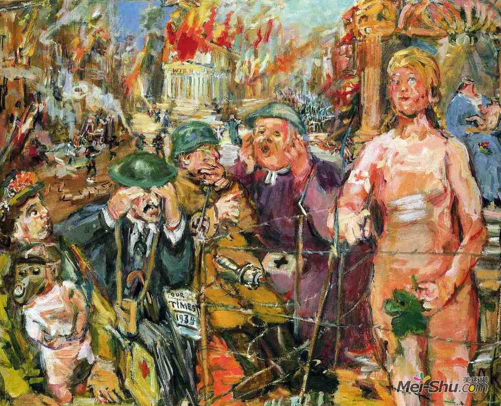 奥斯卡·科柯施卡(Oskar Kokoschka)高清作品《anschlu & amp?爱丽丝仙境》