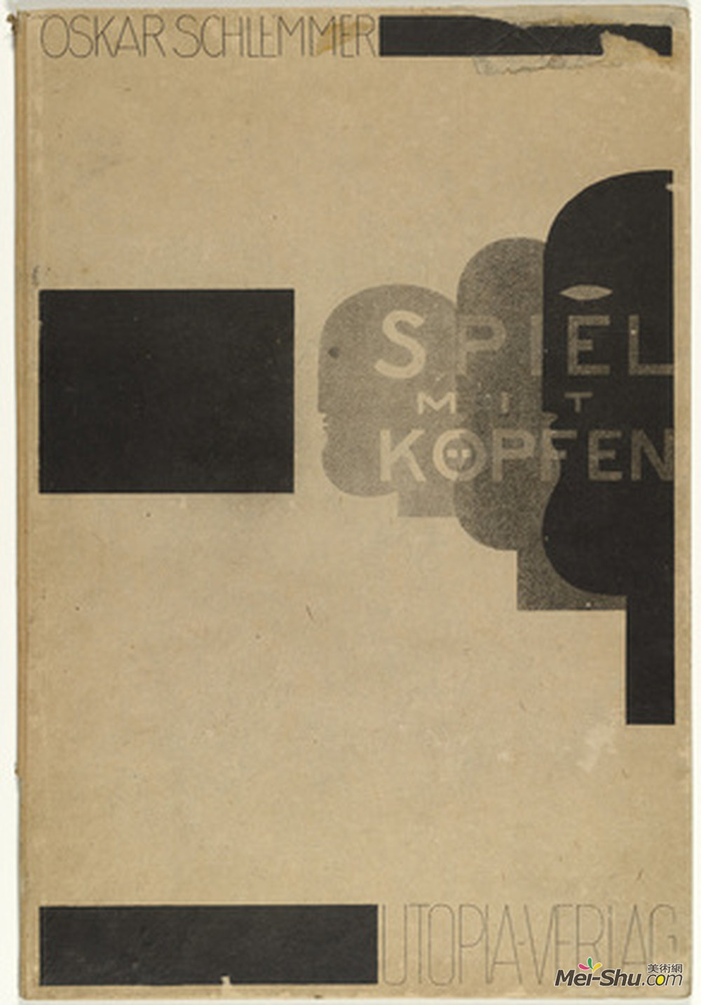 奥斯卡· 施莱默(Oskar Schlemmer)高清作品《在播放头（K和amp?pfen游戏）》