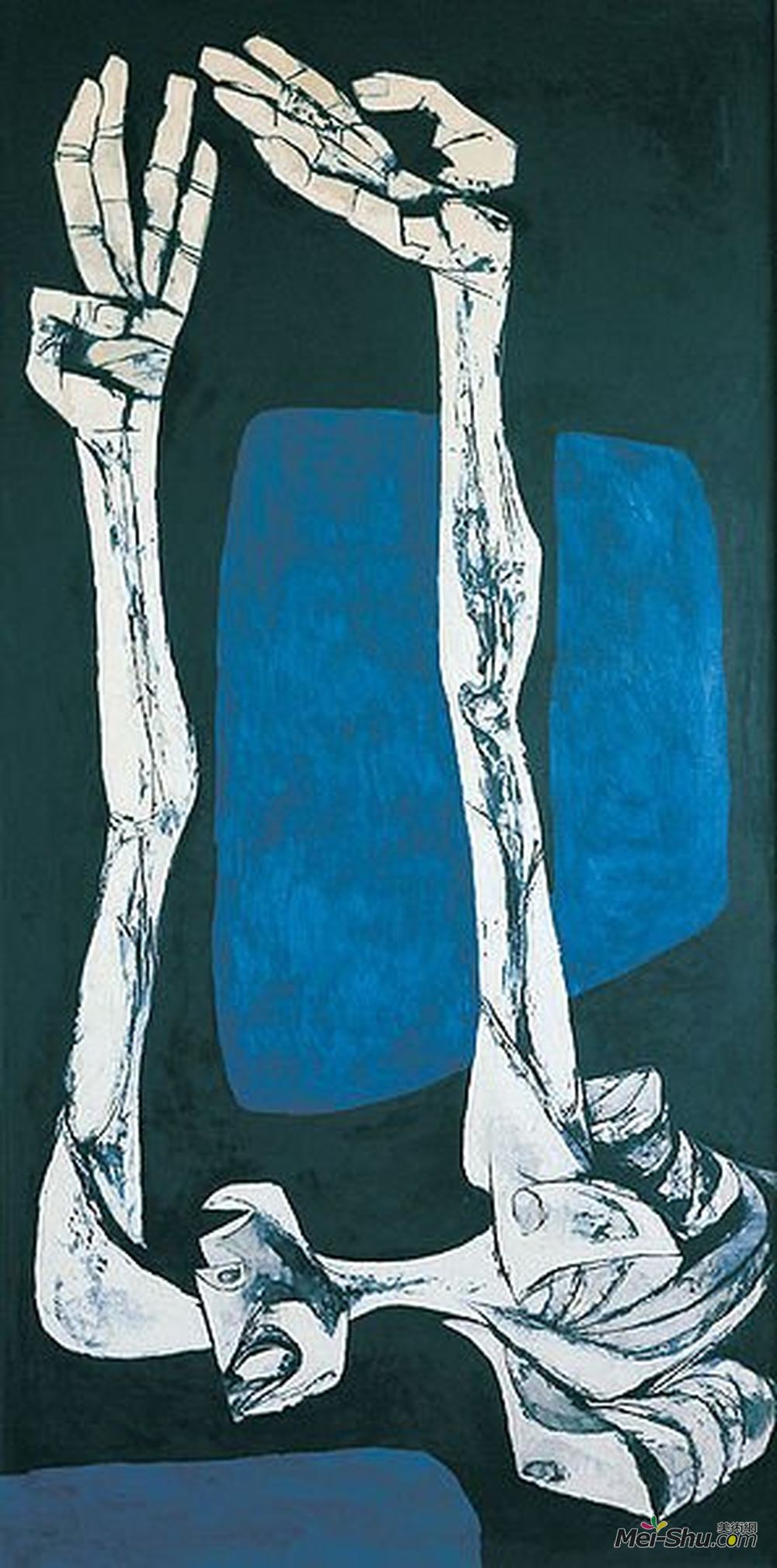 奥斯瓦尔多加亚沙明(Oswaldo Guayasamin)高清作品《拉斯马诺斯》