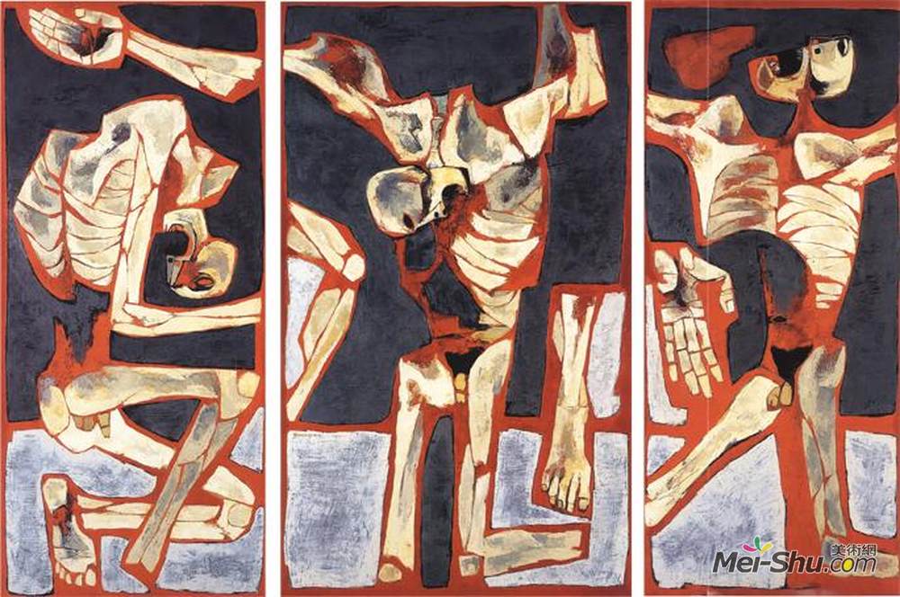 奥斯瓦尔多加亚沙明(Oswaldo Guayasamin)高清作品《拷打》