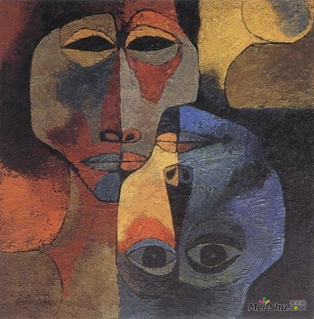 奥斯瓦尔多加亚沙明(Oswaldo Guayasamin)高清作品《温柔的年龄》