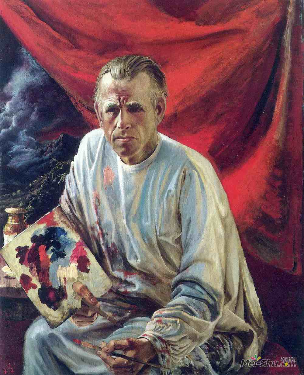 奥托·迪克斯(Otto Dix)高清作品《自画像》