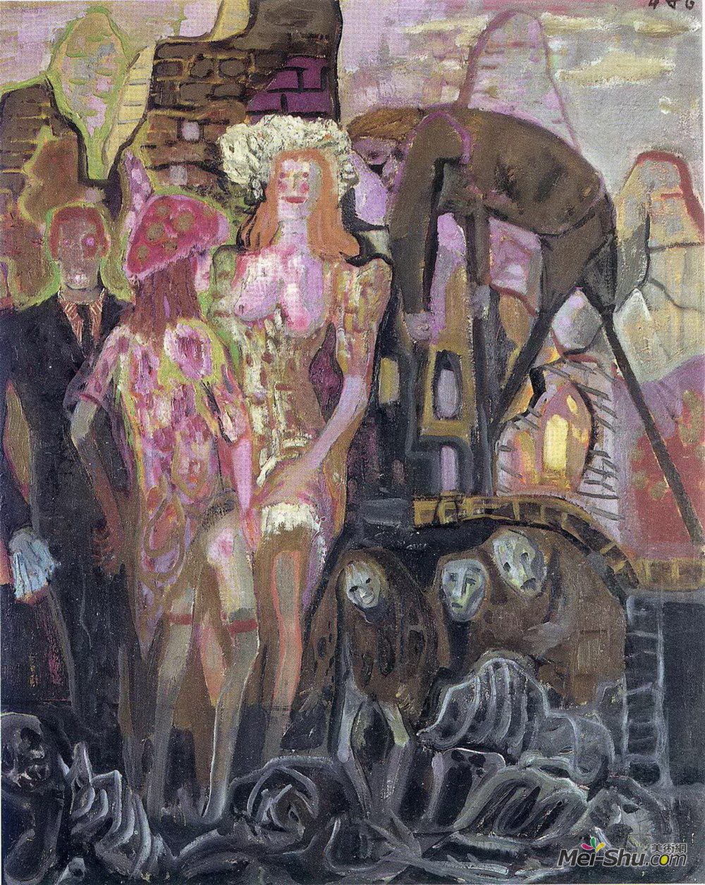 奥托·迪克斯(Otto Dix)高清作品《People in Trummen》