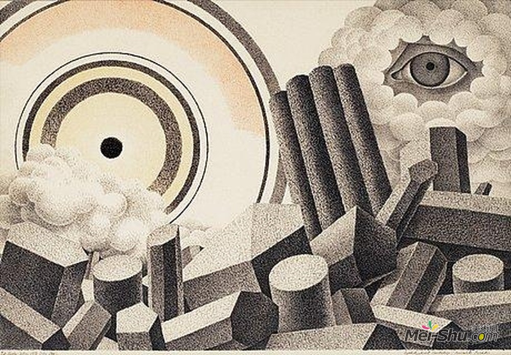 奥托·古斯塔夫·考尔斯特(Otto Gustav Carlsund)高清作品《启示景观》