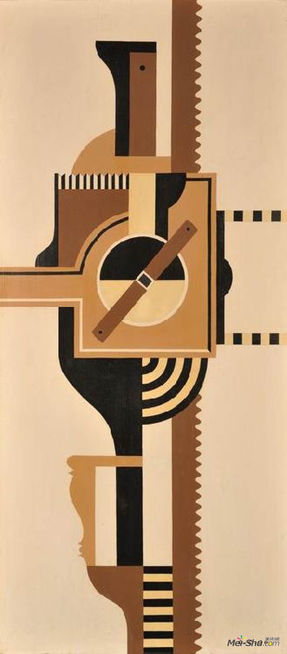 奥托·古斯塔夫·考尔斯特(Otto Gustav Carlsund)高清作品《L'Op&érateur brun》