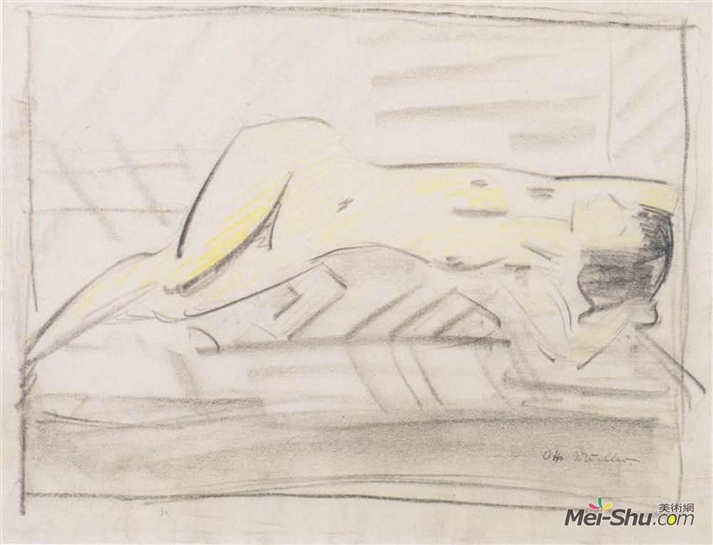 奥托·缪勒(Otto Mueller)高清作品《并购amp?dchen躺在》
